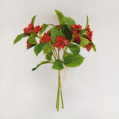 New High-End Artificial Ixora Chinensis Artificial Flower Home Soft Decoration Wedding Decoration Flower