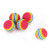 Factory Direct Supply Hot Foam Striped Rainbow Ball Cat Toy Interactive Pet Toy Cat Supplies in Stock Wholesale