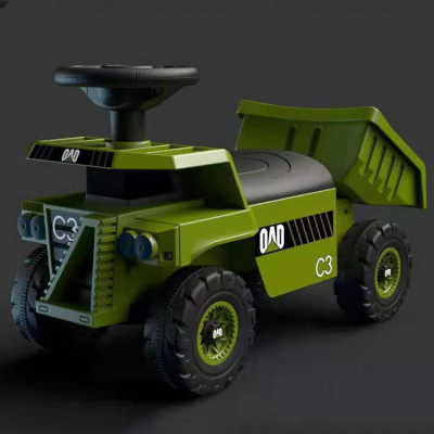 Engineering Vehicle Dumptruck Scooter Excavator Walker Tricycle Balance Car Bulldozer Luminous Toy Car