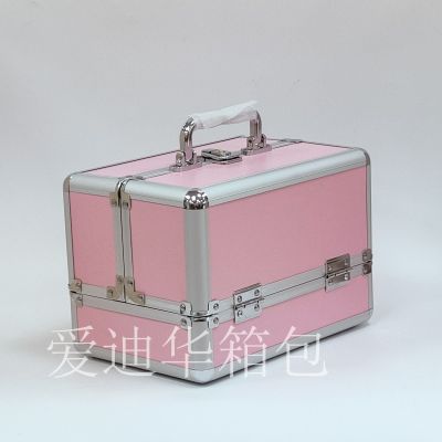 Aidihua 2021 Fashion New Hot Silver Aluminum Butterfly Manicure for Beauty Use Large Capacity Storage Cosmetic Case