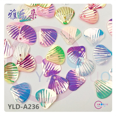 Mixed Color 12mm Golden Light Shell PVC Paillette Earrings Clothing Creative Accessories DIY Ornament Material