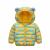 Children's down and Wadded Jacket 2021 New Children down Cotton-Padded Clothes Cartoon Baby Ears Short Jacket