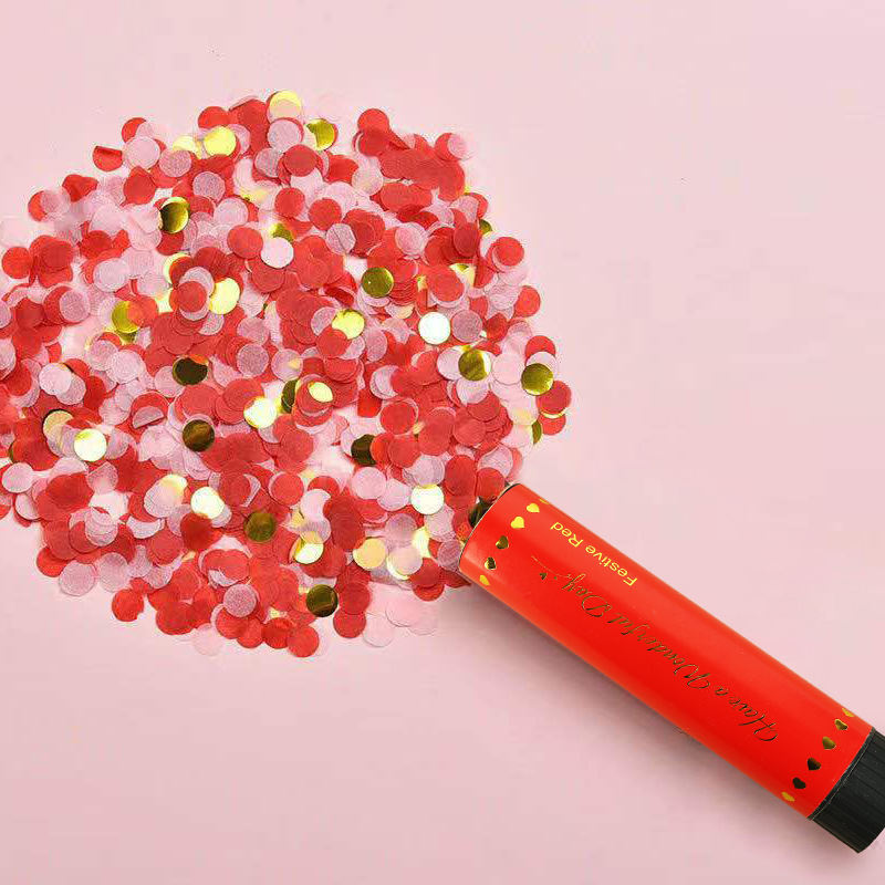 20cm喷花筒婚礼结婚小礼炮马卡龙纸屑气氛礼花生日求婚派对推推乐