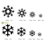 New Christmas Decorative Snowflake DIY Self-Adhesive Wall Stickers