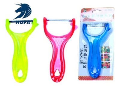 Boutique Plastic Color Handle Melon and Fruit Planing 8842 Excellent Stainless Steel Melon and Fruit Planing Kitchen Daily Peeler