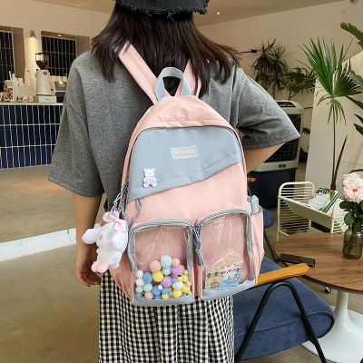 INS Japanese Harajuku High School Student Schoolbag Female Large-Capacity Backpack Korean Ulzzang Retro Girl Backpack