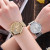 New AliExpress Hot Sale Gold Mesh Strap Watch Geneva Love Mesh Women Quartz Watch