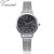 AliExpress Amazon Hot Selling Alloy Fine Mesh Belt Simple Women's Watch Fashion Large Digital Quartz Watch Now