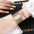 Korean Style Creative Alloy Bracelet Bracelet Watch Fashion Diamond Square Dial Personalized Women's Watch in Stock