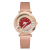 Fashion Alloy Mesh with Swan Diamond Quicksand Ball Women's Be in Good Luck Watch Quartz Casual Watch