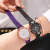 Yolako Starry Female Milan Strap Watch Petal Dial Spot Drill Roman Literal Casual Watch