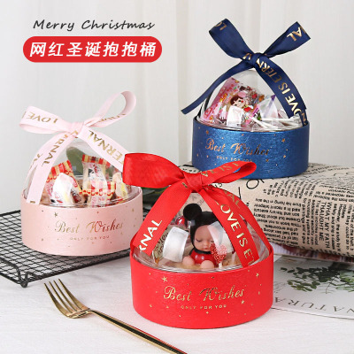 Internet Celebrity Christmas Flower Pot Cake Box Dessert Candy Snack Apple Crystal Ball 4-Inch Mousse Packing Boxes