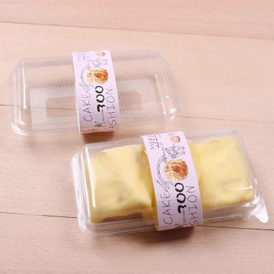 Xy16095 Baking Pastry Pancake Palte Boxes Pastry Box Transparent Packing Box Containing Paper Sleeve 900 Sets/Box