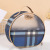 2021 New Translucent Classic Plaid Cosmetic Bag Simple Korean Style round PVC Cosmetic Storage Bag Wholesale