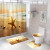 Bathroom Mat Toilet Mat Coral Fleece Three-Piece Set Square Pad Non-Slip Mat Bathroom Bathroom Absorbent Floor Mat Three-Piece Set