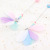 Replacement Head Rainbow Feather Cat Teaser Girl Cute Cat Playing Rod Dream Magic Wand Cat Toy Wholesale Spot