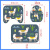 U-Shaped Toilet Floor Mat Stickers Three-Piece Foot Mat Floor Mat Bathroom Entrance Absorbent Carpet Toilet Non-Slip Mat