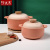 Ceramic Pot King Nordic Contrast Color Open Fire and High Temperature Resistance Casserole/Stewpot Shallow Pot Shallow Pot Claypot Rice Cooking Ceramic Casserole