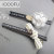 Camellia Short Barrettes Korean a Pair of Hairclips Chanel-Style Short Side Clip Headdress Leather Bang Clip