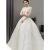 Main Wedding Dress 2021 New Elegant Large Trailing Bridal Dress Super Fairy Mori Style Dream Starry Sky Long Hanging Neck Wedding Dress