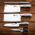 Kitchen Knife Sharp Household Knife Set All-Steel Kitchen Five-Piece Set Kitchen Knife Bone Cutting Knife Slicing Knife Scissors