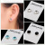 Cross-Border Youpin Health Magnet Colorful Crystals Non-Piercing Earrings Strong Magnetic Magnet for Boys and Girls Pseudo Stud Earrings Earrings