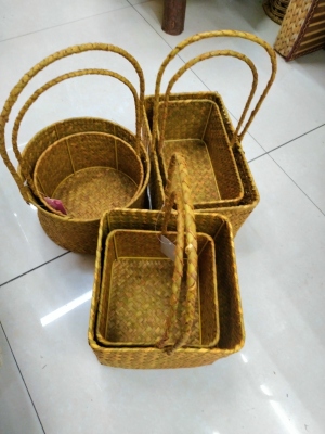Water Plants Woven a Variety of Storage Basket
