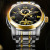 Brand Tourbillon Automatic Mechanical Men's Watch New Watrproof Watch Luminous Steel Strap Watch Fashion Wholesale Delivery