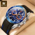 New Olevs Brand Watch Factory Luxury Multi-Functional Silicone Three Eyes and Six Needles Sports Men's Watches