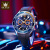 New Olevs Brand Watch Factory Luxury Multi-Functional Silicone Three Eyes and Six Needles Sports Men's Watches