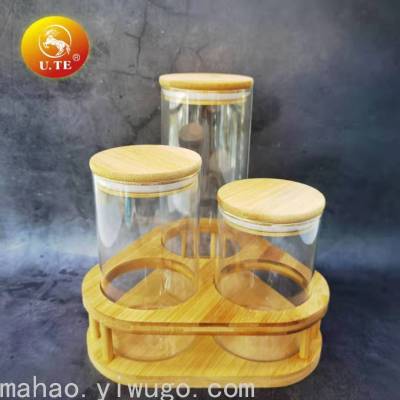 Four-Piece Glass Seasoning Jar