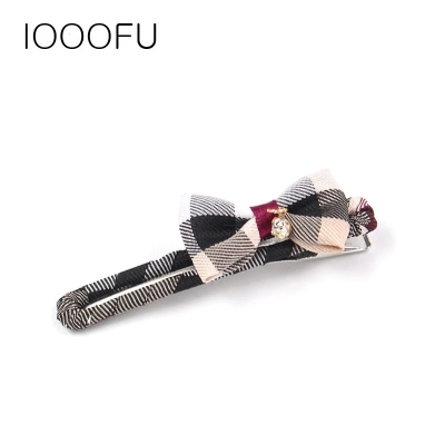 Gingham Check Bowknot Small Side Clip Bang Clip Korean Long Bow Tie Word Clip Side Clip Children Available
