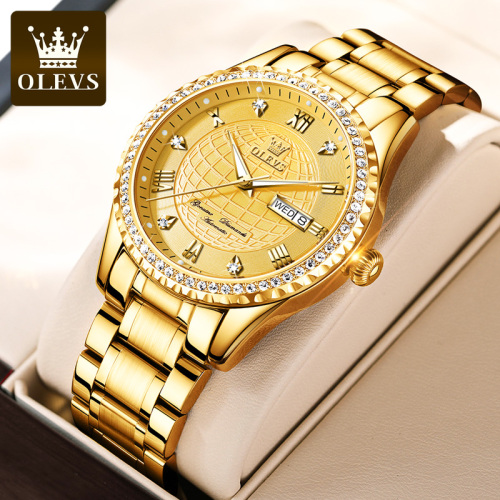 cross-border olevs brand watch automatic mechanical watch luxury gold business men‘s watch waterproof watch men