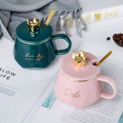 Nordic Ceramic Diamond Pattern Mug Afternoon Tea Coffee Milk Cup Wedding Shop Gift Customization