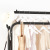 Floor-Standing Indoor Folding Hanger Simple Coat Rack Household Bedroom Clothes Storage Storage Rack Cabinet