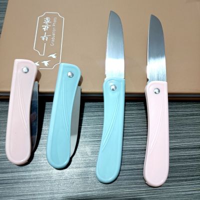Candy Color Folding Fruit Knife High-End Fruit Knife Peler 1 Yuan Wholesale Gifts 2 Yuan Wholesale Supply