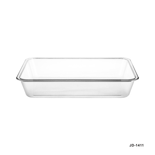 Pc plastic Tray Rectangular Large Transparent Square Plate Cold Dish Plate Dedicated for Restaurants Stewed Dish Cooked Food Plate Salad Bowl