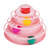 Cat Toy Factory Wholesale Plastic Amusement Plate Cat Toy Four-Layer Cat Turntable Interactive Game Cat Grasping Ball