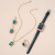 Elegant Gift Set Belt Quartz Watch + Necklace + Ring + Earrings (4pcs/Set)