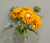 High-End Home Tea Table Decorative Bouquet Fresh Teddy Sunflower Artificial Flowers Flocking Material