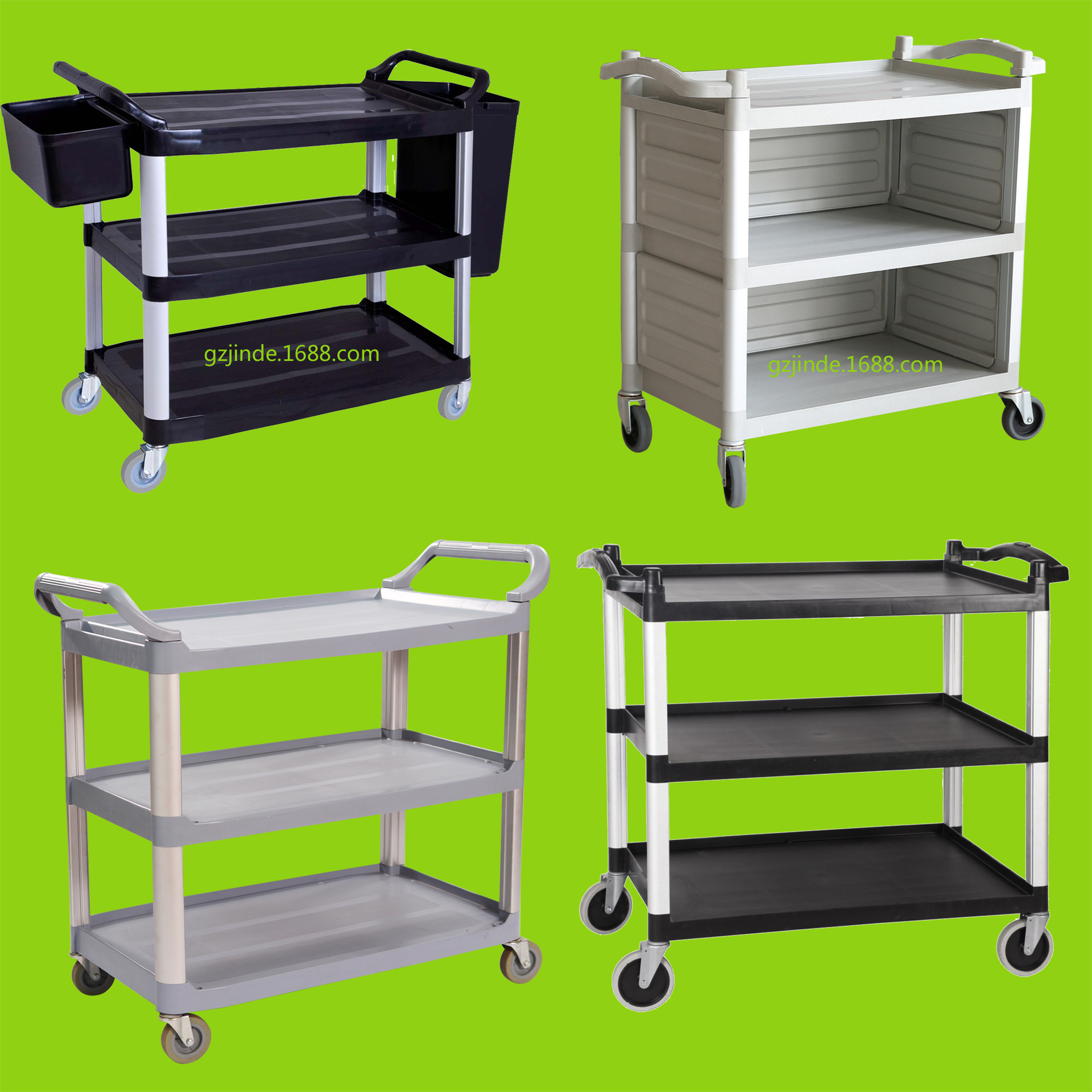 密封餐车全封闭卷帘餐车 收餐车酒店餐厅饭馆送餐移动手推收餐车