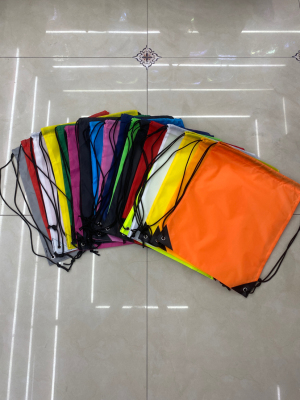 Polyester 210D Fabric Drawstring Bag Sports Backpack Bag Event Ad Bag