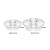 Creative Glass Fruit Plate Home European Modern Living Room Crystal Fruit Plate Dried Fruit Tray Candy Plate Coffee Table