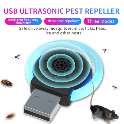 Ultrasonic Mosquito Repellent USB Portable Electronic Mouse Repeller Cockroach Drive Frequency Conversion Insect Killer