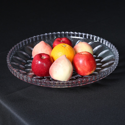 Jinde Fruit Plate Living Room Fruit Dried Fruit Tray Home Drop-Resistant Fruit Basket Fruit Plate Creative Candy Plate Ice Plate