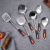 Factory Wholesale Stainless Steel Kitchenware Six-Piece Set Daily Household Hotel Restaurant Cooking Soup Spatula Serving Spoon