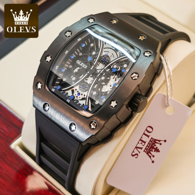 Olevs Brand Watch Wholesale Waterproof Richard Quartz Watch Tik Tok Live Stream Miller Trendy Men's Watch Men