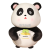 Cute Panda Huggy Bear Doll Grapefruit Panda Doll Plush Toy Sleeping Pillow Doll Girl Bed