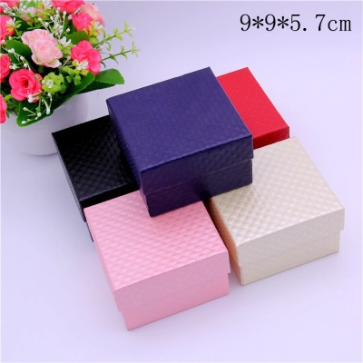 Customized Simple Magic Grid Watch Box with Flannel Pillow Bracelet Ornament Packaging Paper Box Gift Box