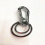 210 Medium Double Ring Keychain Pet Buckle Luggage Buckle Metal Keychains Zinc Alloy Key Ring